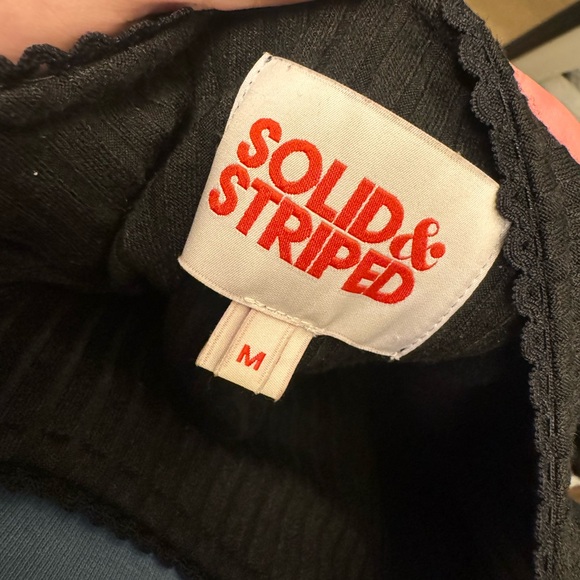 Sold & Striped - Floral-appliquéd Ribbed-knit Mini Dress in black - Picture 4 of 4